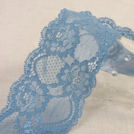 Dentelle élastique fleurs