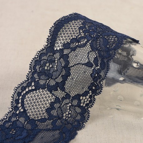 Dentelle élastique fleurs