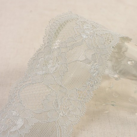 Dentelle élastique fleurs
