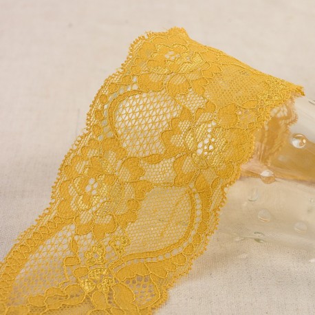 Dentelle élastique fleurs