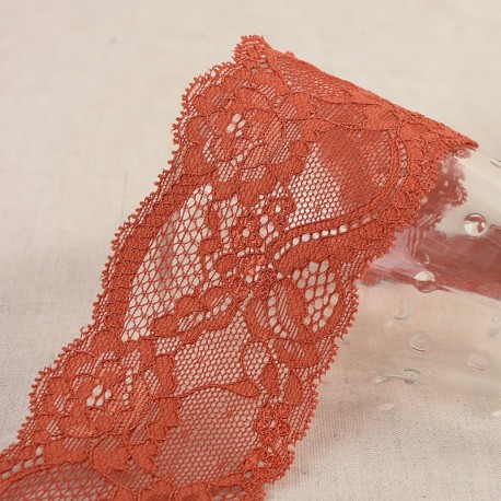 Dentelle élastique fleurs