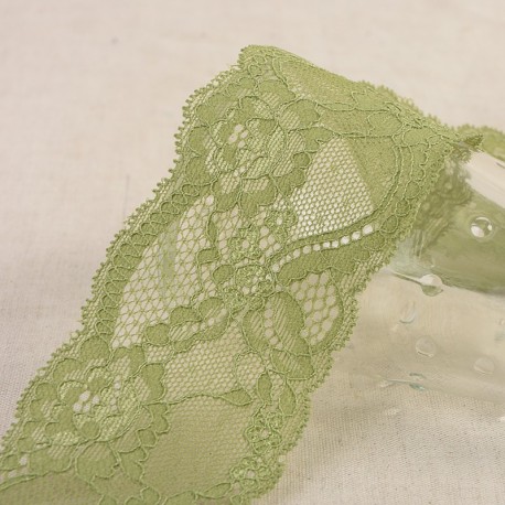 Dentelle élastique fleurs