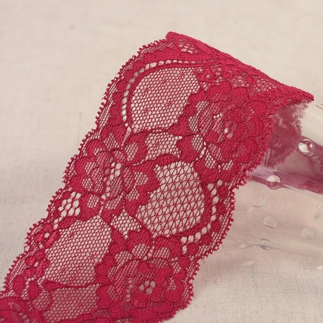 Dentelle élastique fleurs