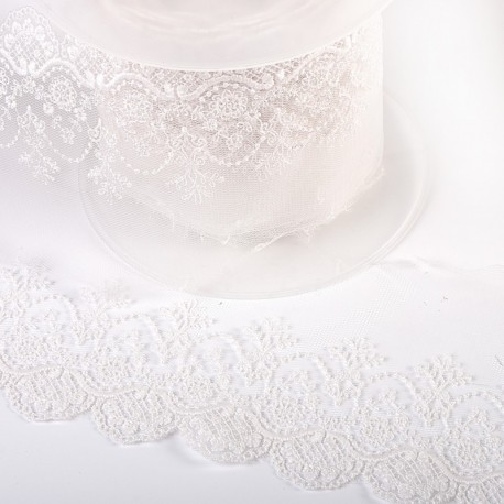 Tulle dentelle fleurs