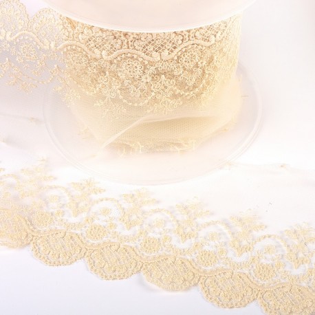 Tulle dentelle fleurs