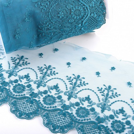 Tulle dentelle fleurs