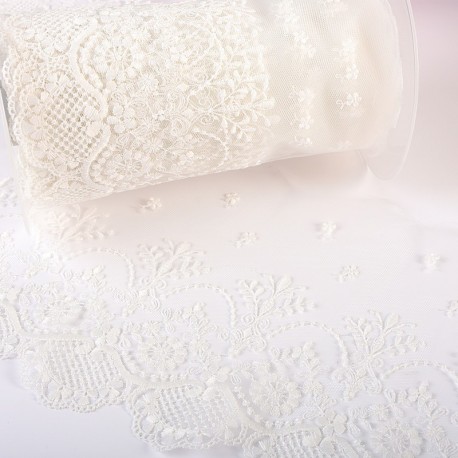 Tulle dentelle fleurs
