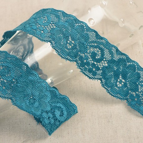 Dentelle élastique fleurs