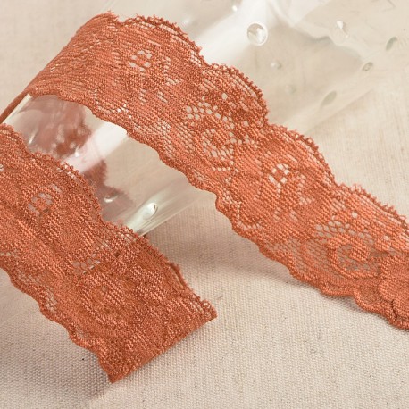 Dentelle élastique fleurs