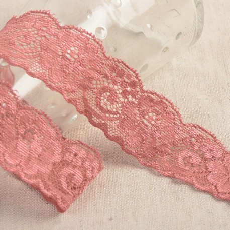 Dentelle élastique fleurs