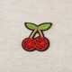 Ecusson fruits sequins - Cerises