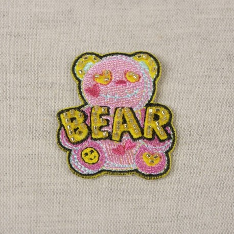Ecusson en perle - Ours