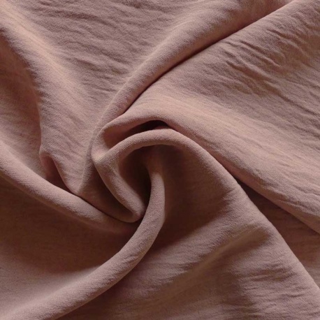 Tissu Polyester stretch Gaufré Soft Rose