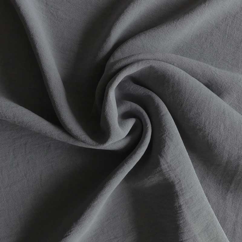 Tissu Polyester stretch Gaufré Soft Ardoise - Tissus des Ursules
