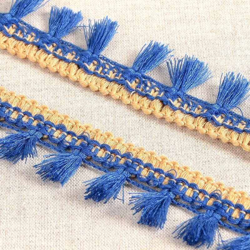Frange à Pompons Jacquard 0,9 M - Décoration Rideaux, Mariage, Couture, Projets DIY