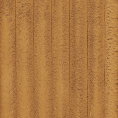 Tissu Fausse Fourrure Côtelée Vito Moutarde
