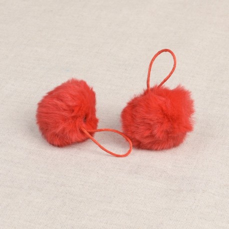 Pompon boule fourrure artificielle