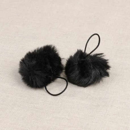 Pompon boule fourrure artificielle