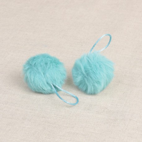 Pompon boule fourrure artificielle