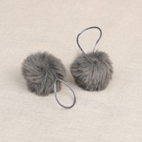 Pompon boule fourrure artificielle