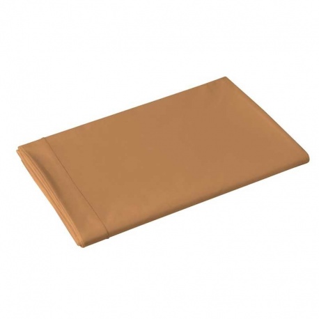 Linge de Lit LENA en Percale Unie Caramel