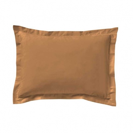 Linge de Lit LENA en Percale Unie Caramel