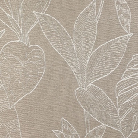 Tissu Jacquard Isolant Obscurcissant Bengale Taupe