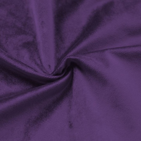 Tissu Velours Uni Violet 