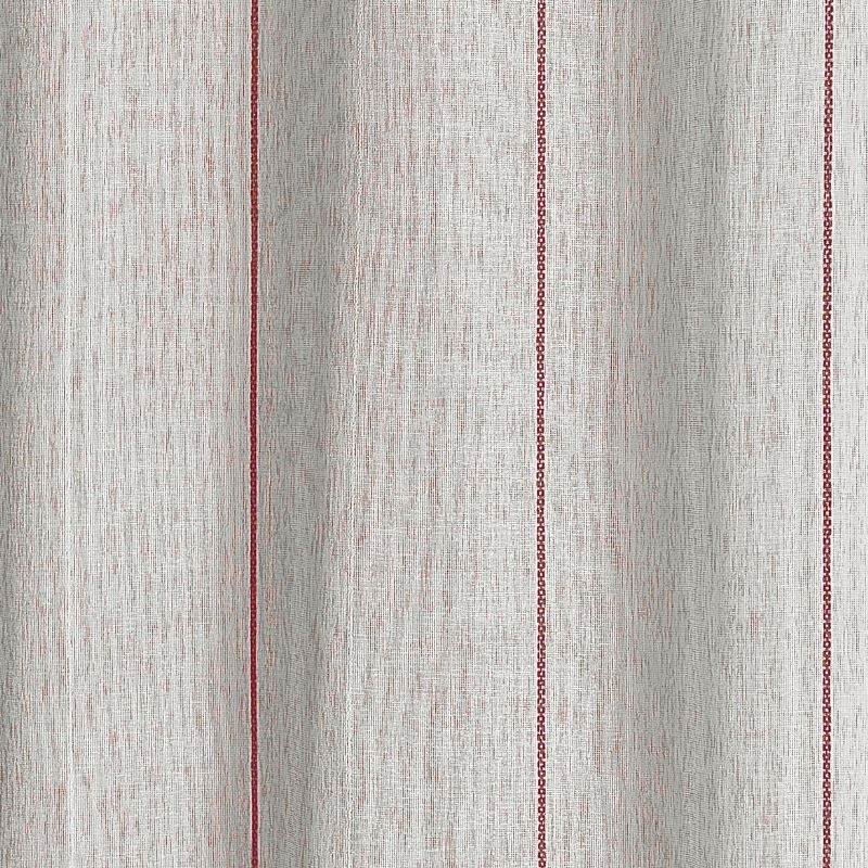 Tissu Etamine Rayée Bari Terracotta