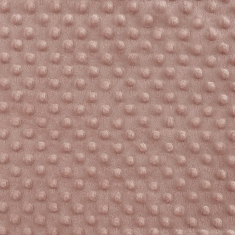 Coupon Cotty Minky Vieux Rose Tissus des Ursules