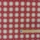 Tissu Jacquard Margot Carreaux Rouge 
