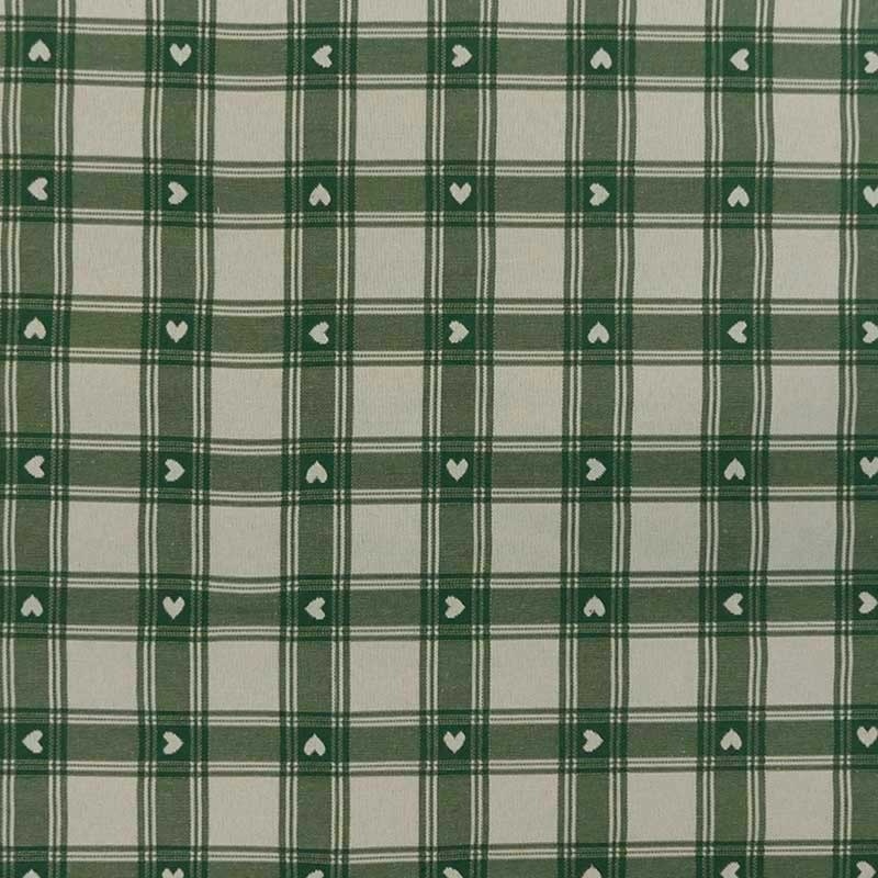 Tissu Jarcquard Margot Carreaux Vert