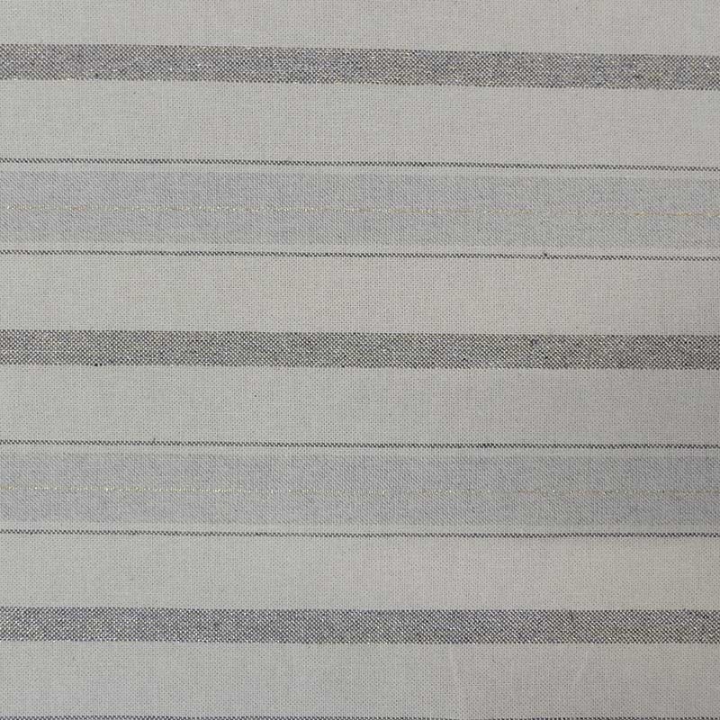 Tissu Tissé Teint Denia 2 Lurex Raye Gris