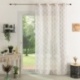 Rideau Etamine Louisy Brodé Beige 