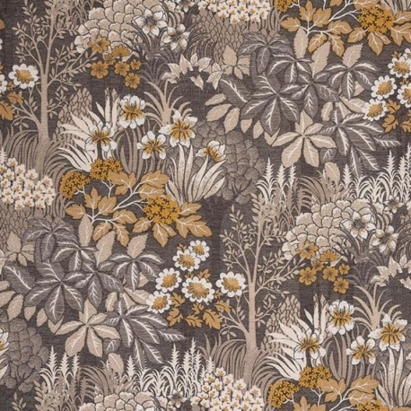 Tissu Jacquard Enchanted Forest Ocre