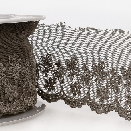 Broderie/tulle 72 mm
