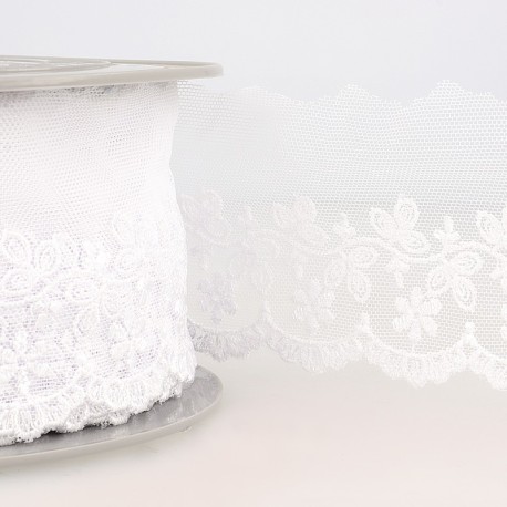 Broderie/tulle 72 mm