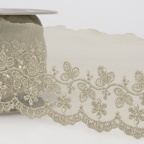 Broderie/tulle 72 mm