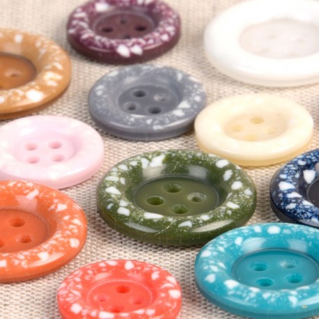 Boutons plastique recyclé