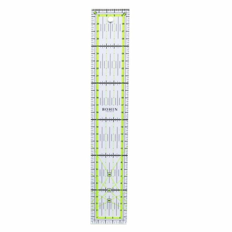 Regle Rectangle Patchwork 30x5cm BOHIN