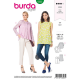 Patron Burda Style 6323 Top et Chemisier pour Femmes de 36 À 46