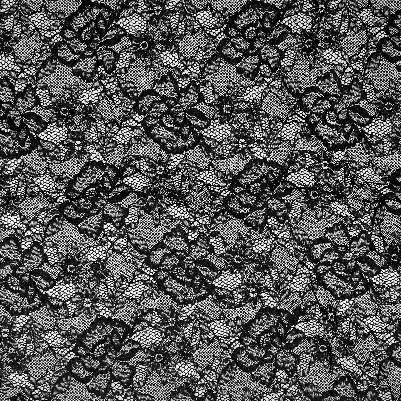 Top Noir En Dentelle Brodée - Modèle Twenty One - Taille S - Idéal Pour Soirée Ou Sortie Chic