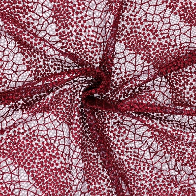 Rotolo Di Tulle Bordeaux 30 Cm X 9 Metri - Stoffa Per Decorazioni, Bomboniere E Fai Da Te