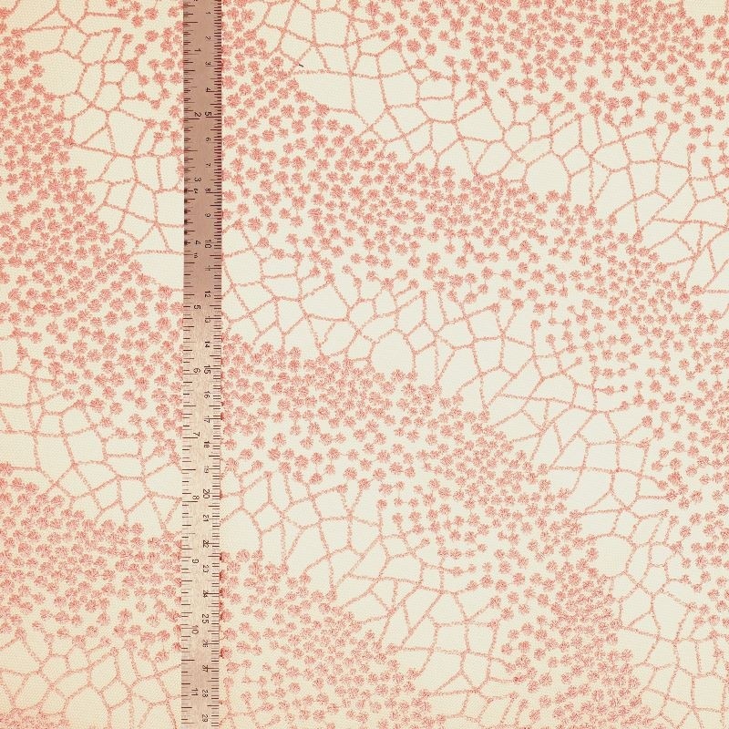 Tissu Coton Imprimé Hawaïen - Fleurs Violettes Et Jaunes Sur Fond Rose Foncé - 45 Pouces