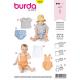 Patron Burda Style 9316 Ensemble pour Bébés de 1 à 18 mois