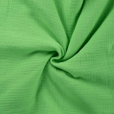 Tissu Double Gaze Vert Fluo 