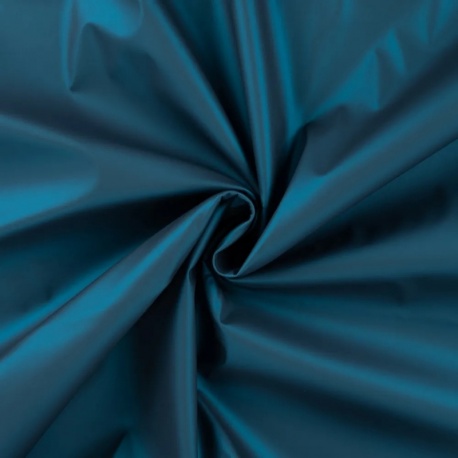 Tissu Metallic Rainy Bleu Pétrole 