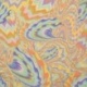 Tissu Voile de Coton Rayonne Vert jaune violet