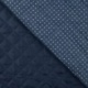 Tissu Matelassé Chambray Pois Bleu Denim