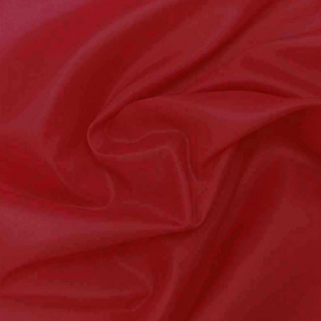 Tissu Doublure Toscane Antistatique Uni Rouge